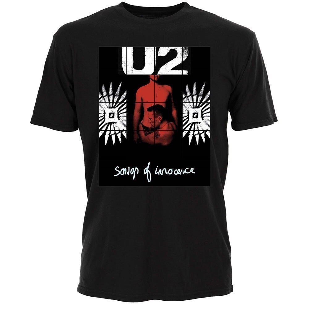 U2 T-Shirt - Songs of Innocence Red Shade - Unisex Official Licensed Design - Worldwide Shipping - Jelly Frog